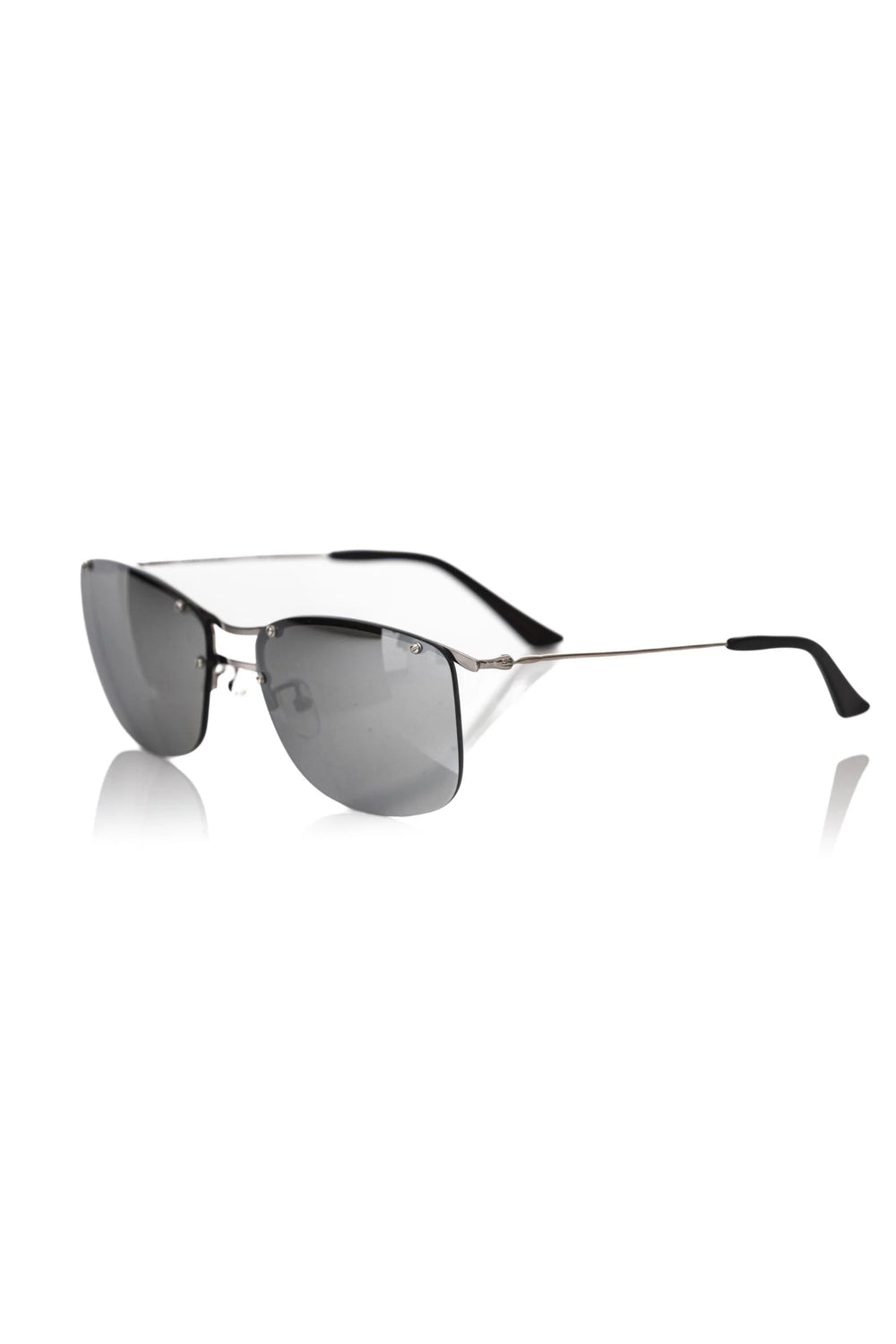 Frankie Morello Silver Metallic Men Sunglass - Sunglasses