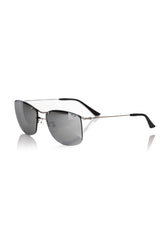 Frankie Morello Silver Metallic Men Sunglass - Sunglasses
