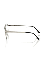 Frankie Morello Silver Metallic Mens Eyeglass Frame - Eyeglasses