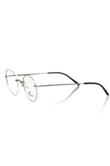 Frankie Morello Silver Metallic Men’s Frame - Eyeglasses
