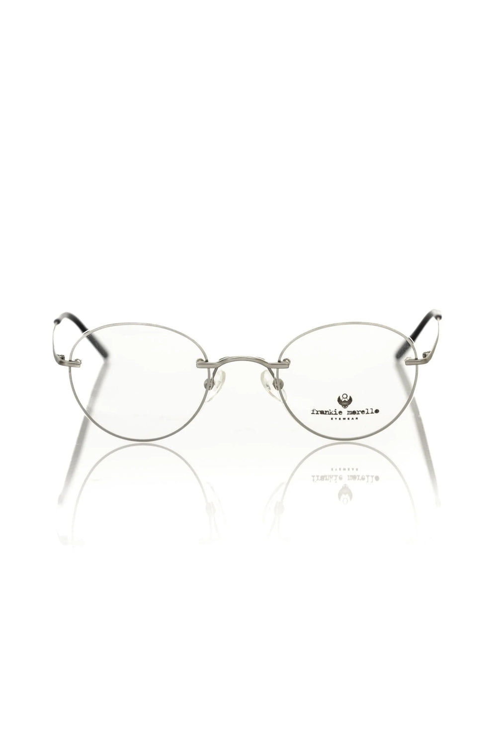 Frankie Morello Silver Metallic Men’s Frame - Eyeglasses