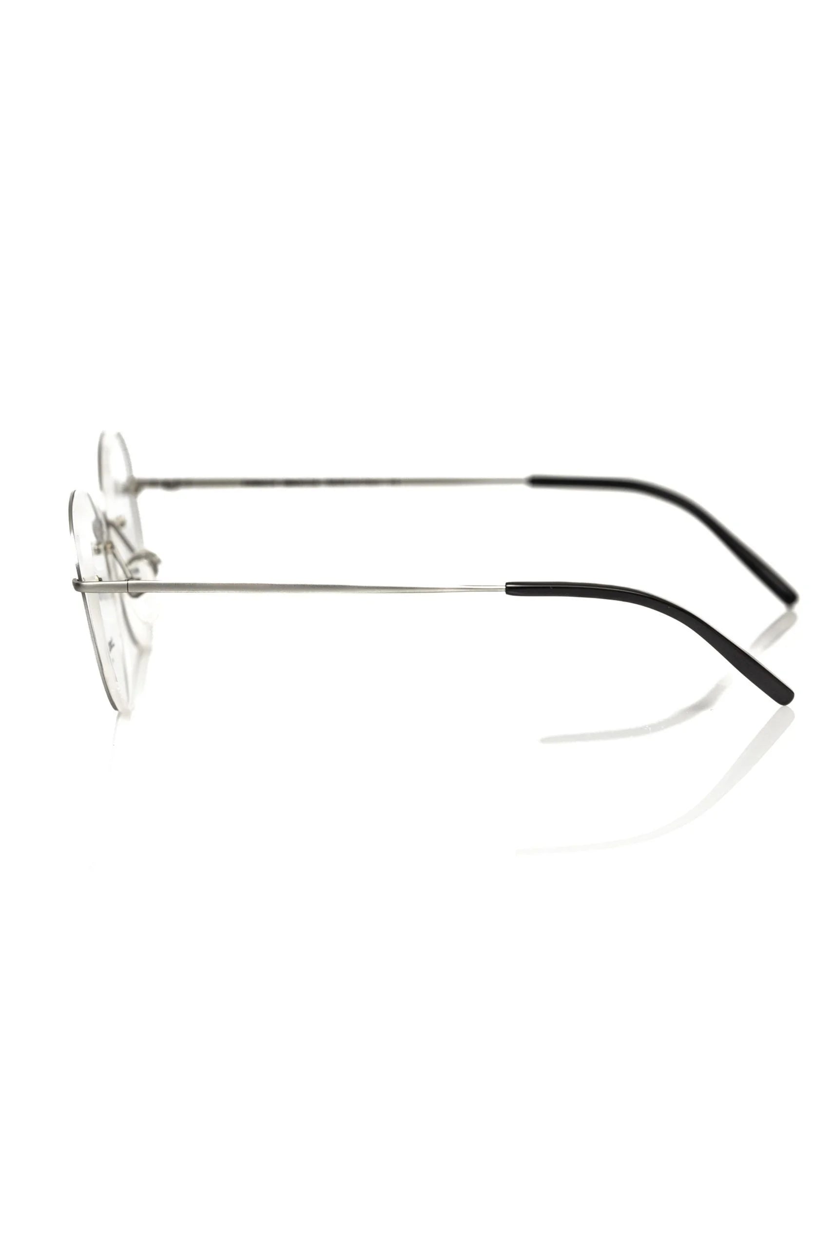 Frankie Morello Silver Metallic Men’s Frame - Eyeglasses