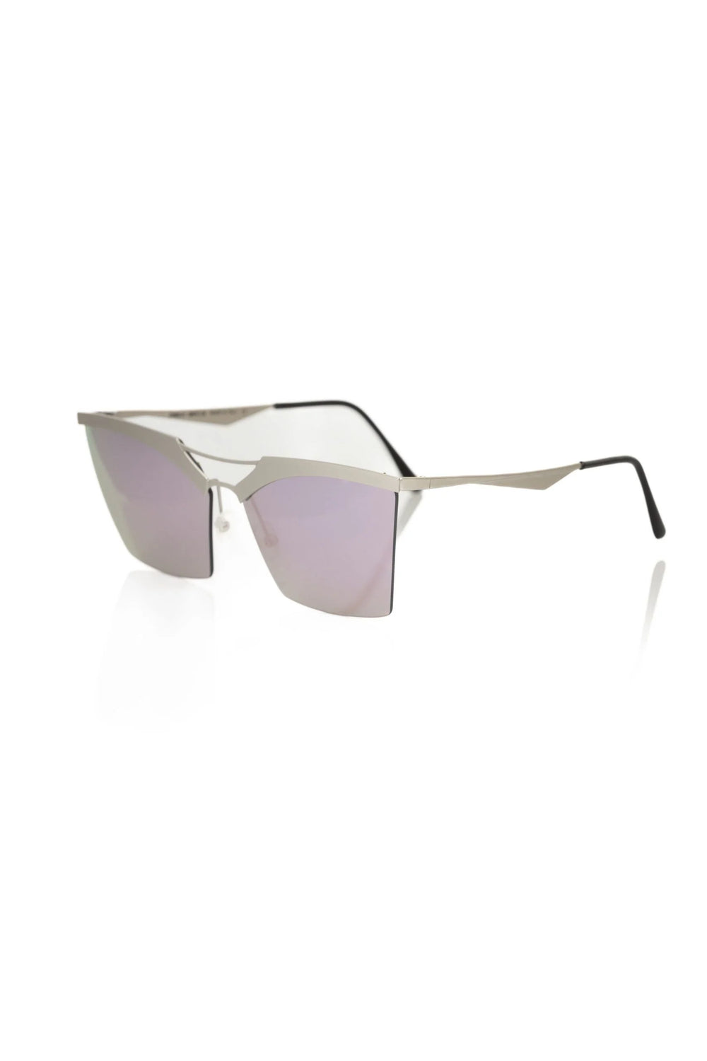 Frankie Morello Silver Metallic Women Sunglass - Sunglasses