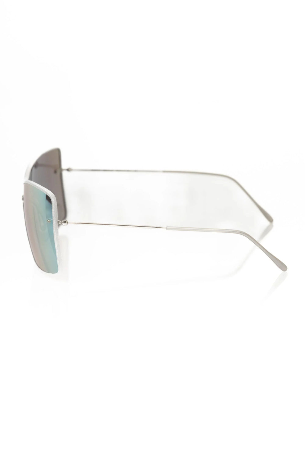 Frankie Morello Silver Metallic Women’s Sunglasses Shield - Sunglasses