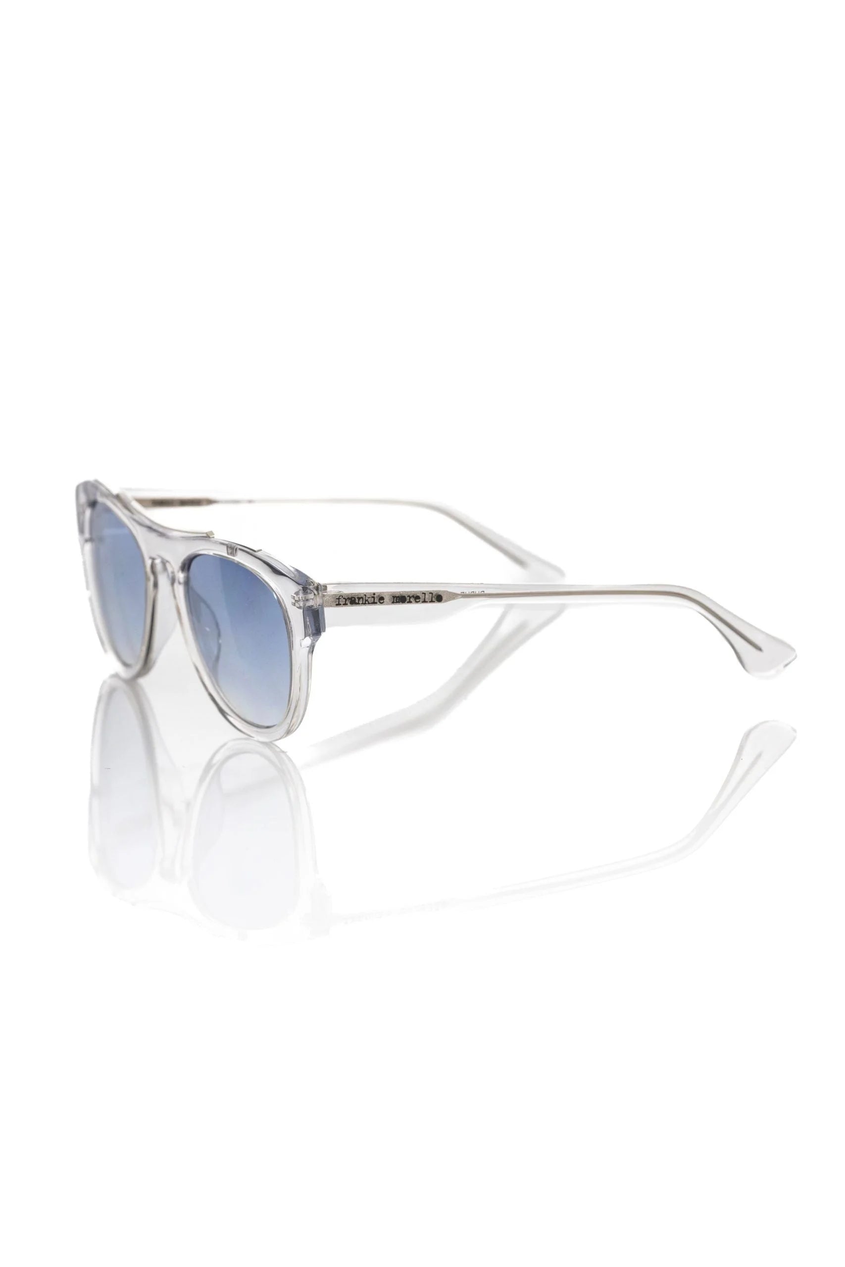 Frankie Morello White Acetate Men’s Sunglass - Sunglasses