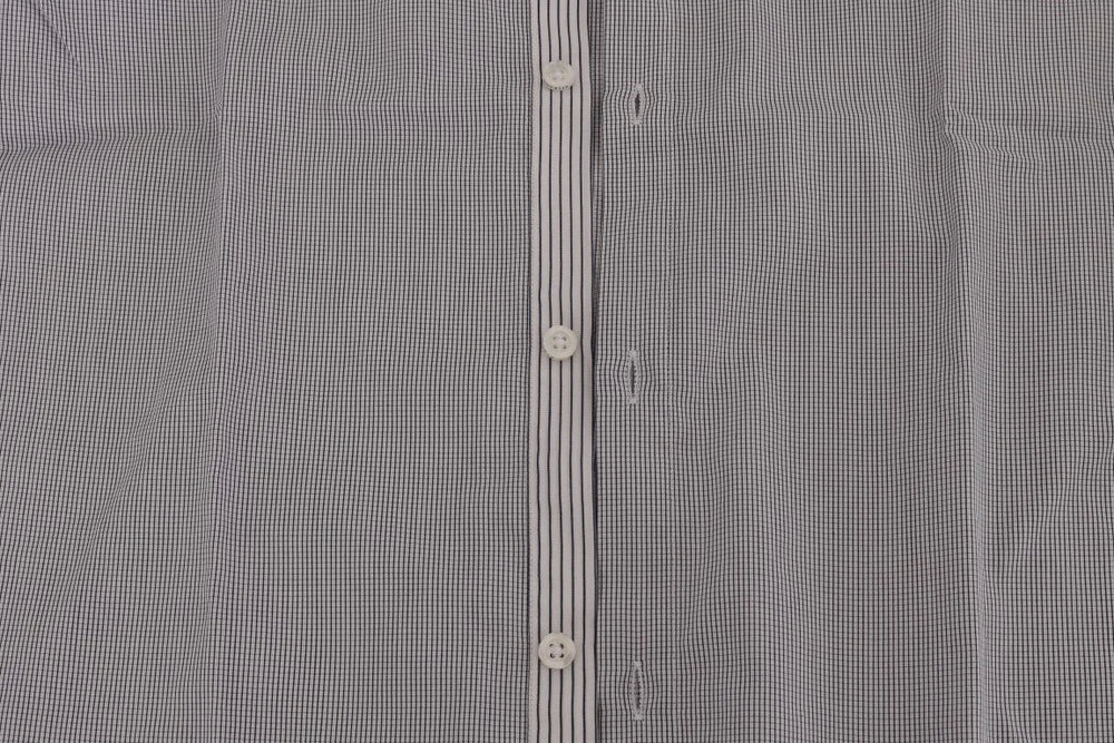 Frankie Morello White Blue Check Casual Cotton Regular Fit Shirt - Shirts