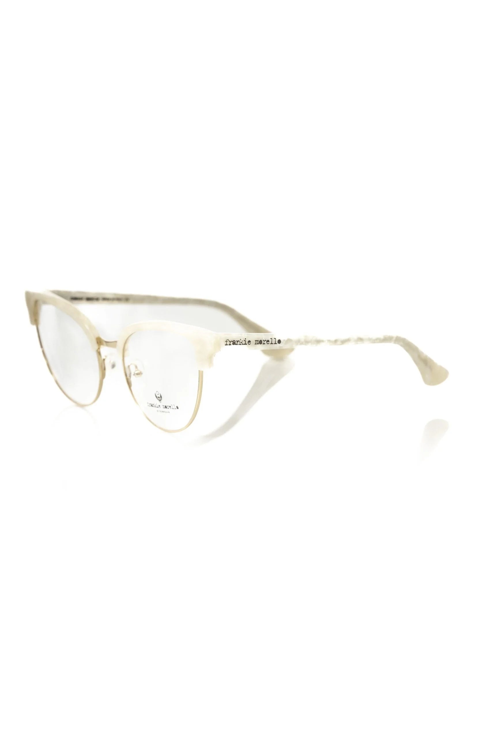 Frankie Morello White Metallic Women’s Frame - Eyeglasses