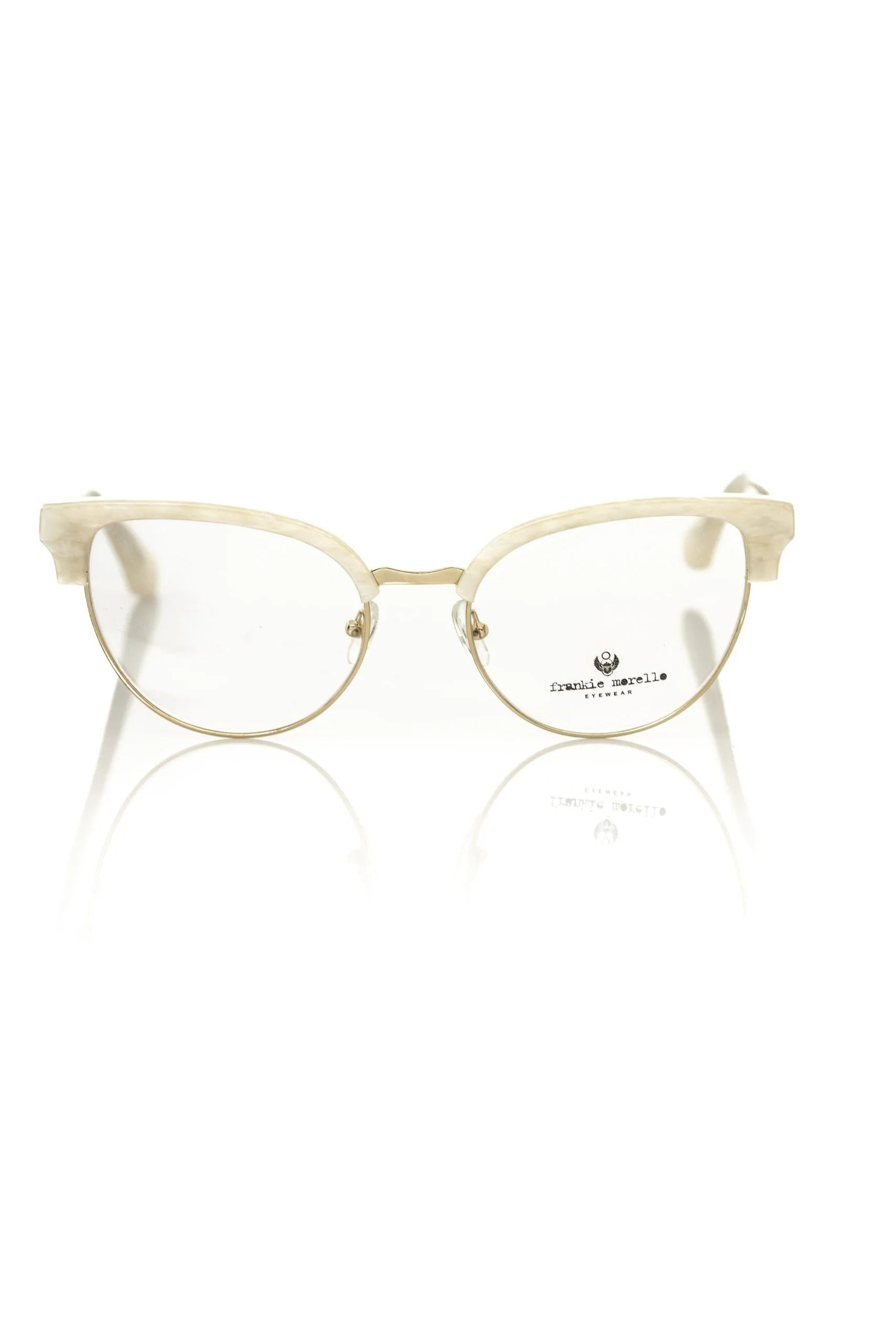 Frankie Morello White Metallic Women’s Frame - Eyeglasses