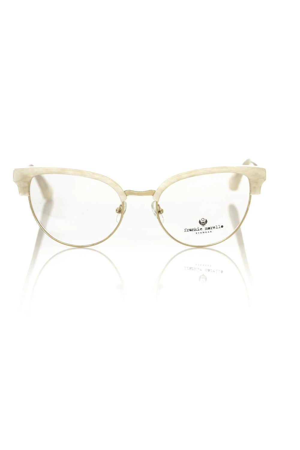 Frankie Morello White Metallic Women’s Frame - Eyeglasses