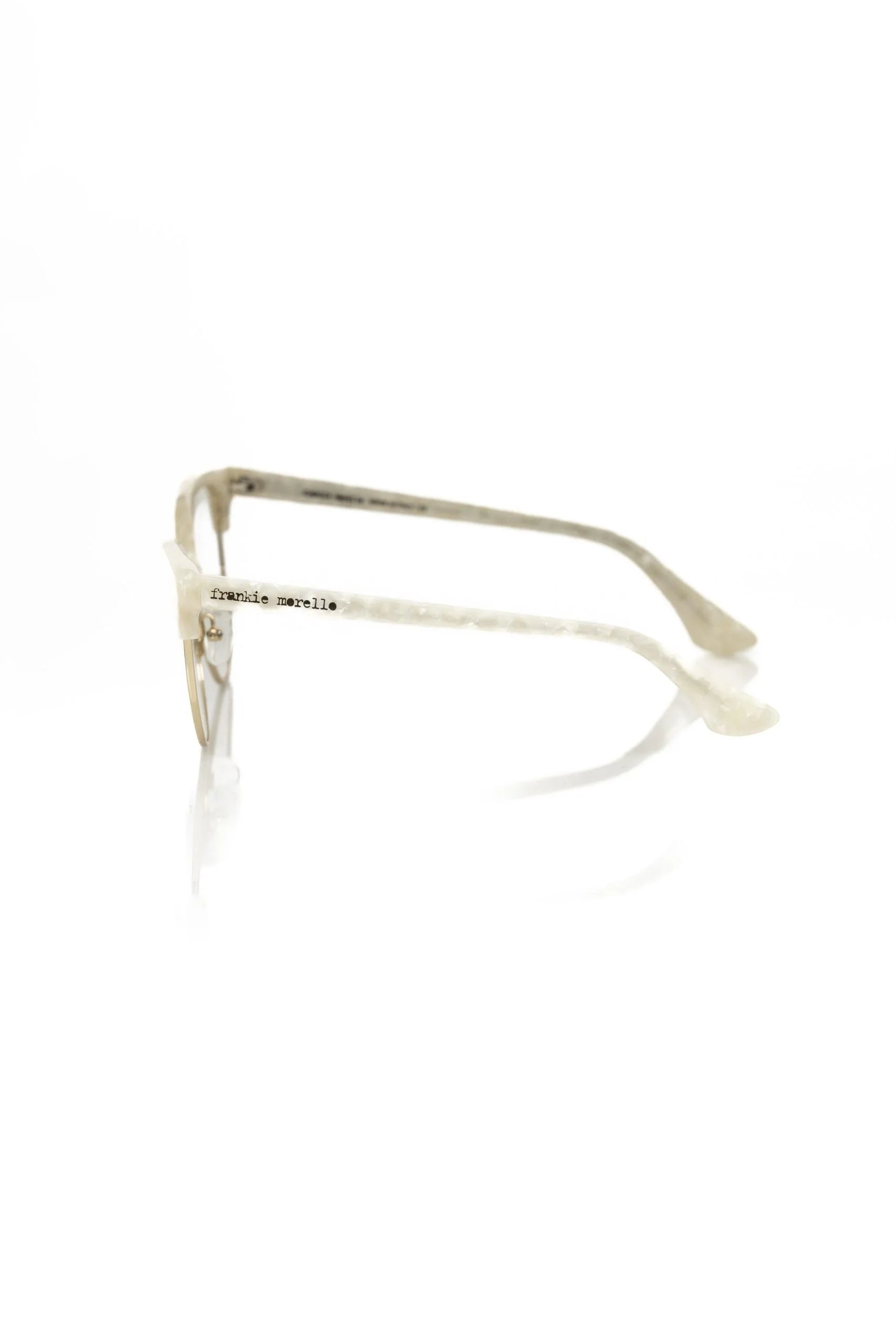 Frankie Morello White Metallic Women’s Frame - Eyeglasses