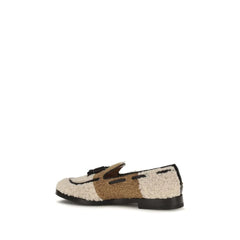 Fratelli Rossetti Beige Fabric Slip-On Loafers