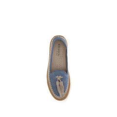 Fratelli Rossetti Blue Calf Leather Bos Taurus Slip-On Loafers