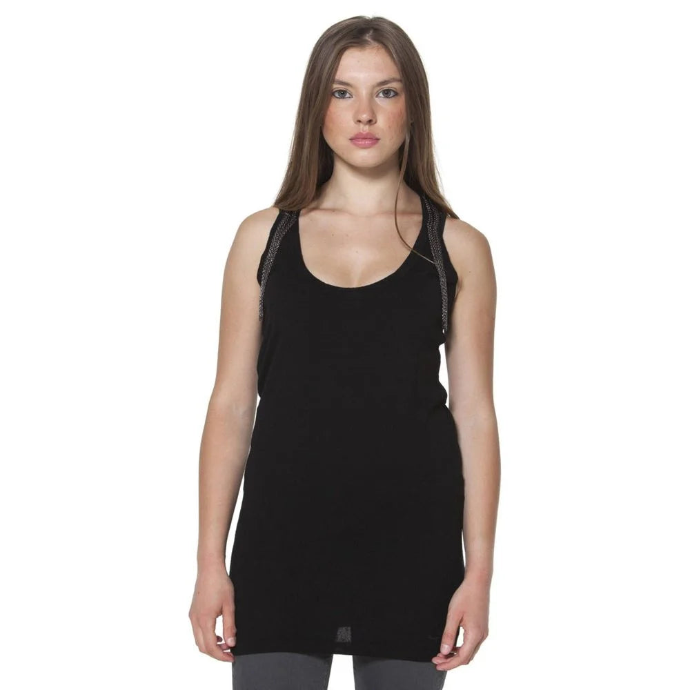 Fred Perry Black Wool Women T-Shirt - S - Tank Tops