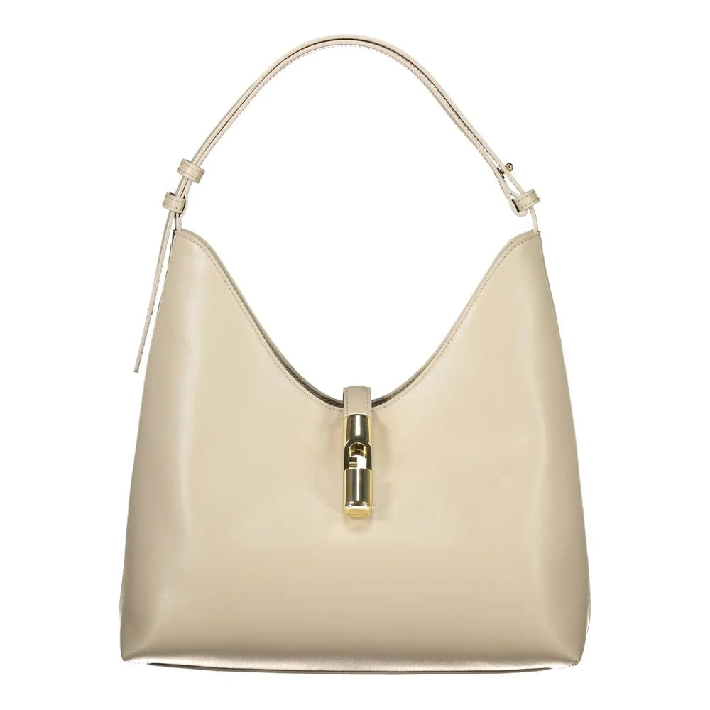 Furla Beige Leather Handbag