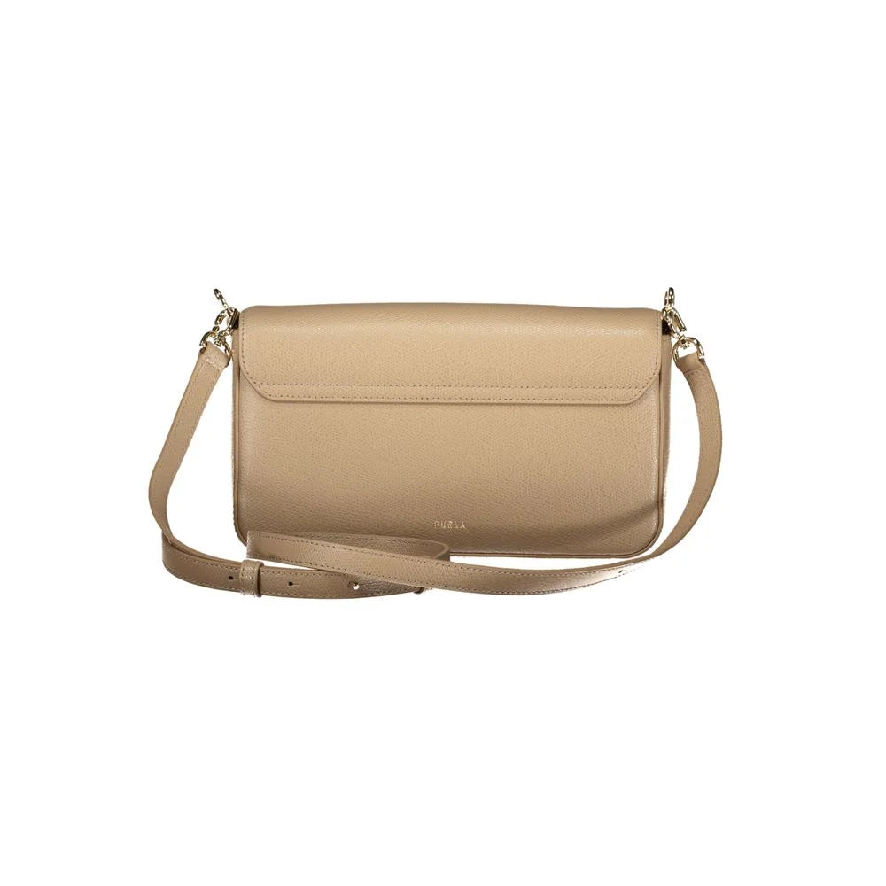 Furla Beige Leather Women Bag