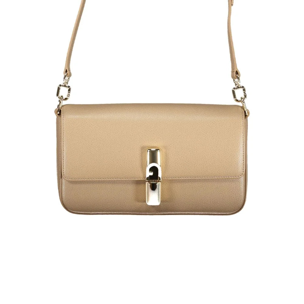 Furla Beige Leather Women Bag