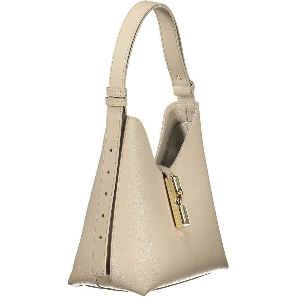 Furla Beige Leather Women Handbag