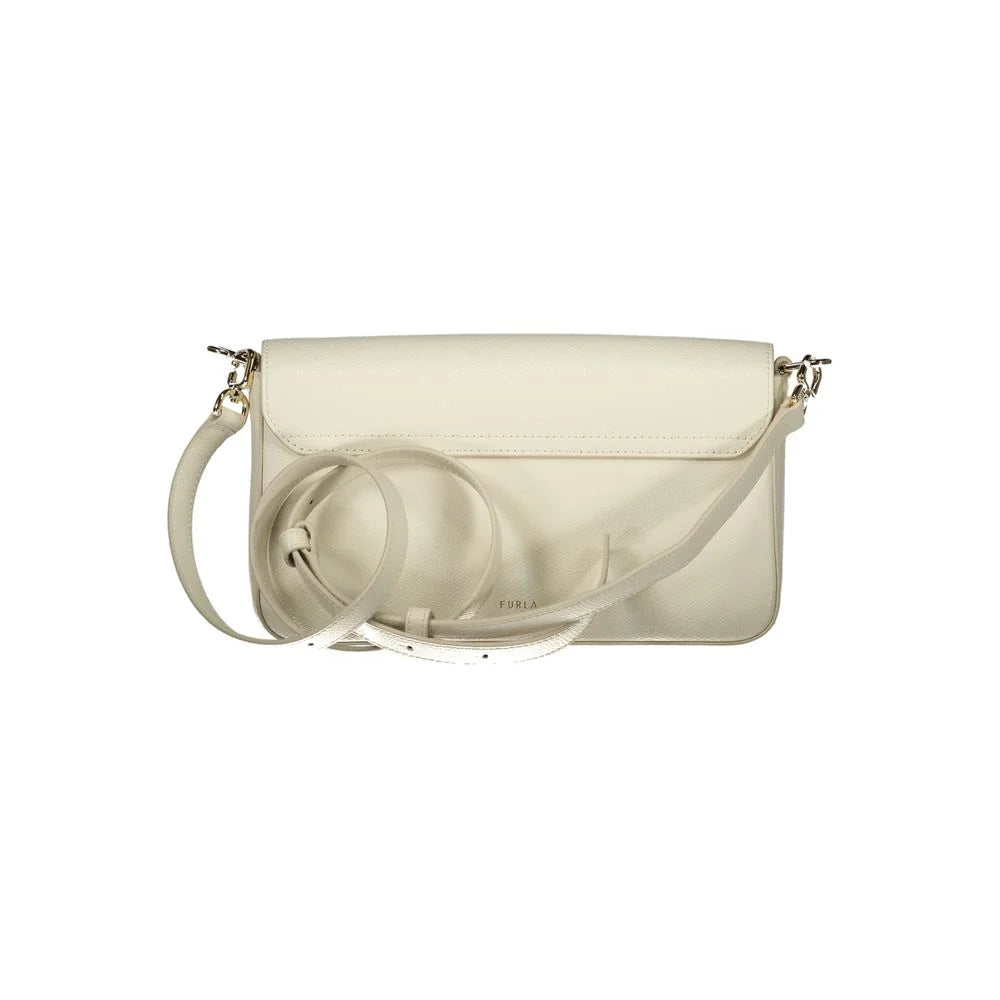 Furla Bianco Leather Women Handbag