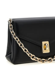 Furla Black Leather Shoulder Bag
