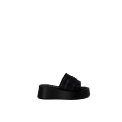 Furla Black Leather Slipper - EU39/US9 - Sandals