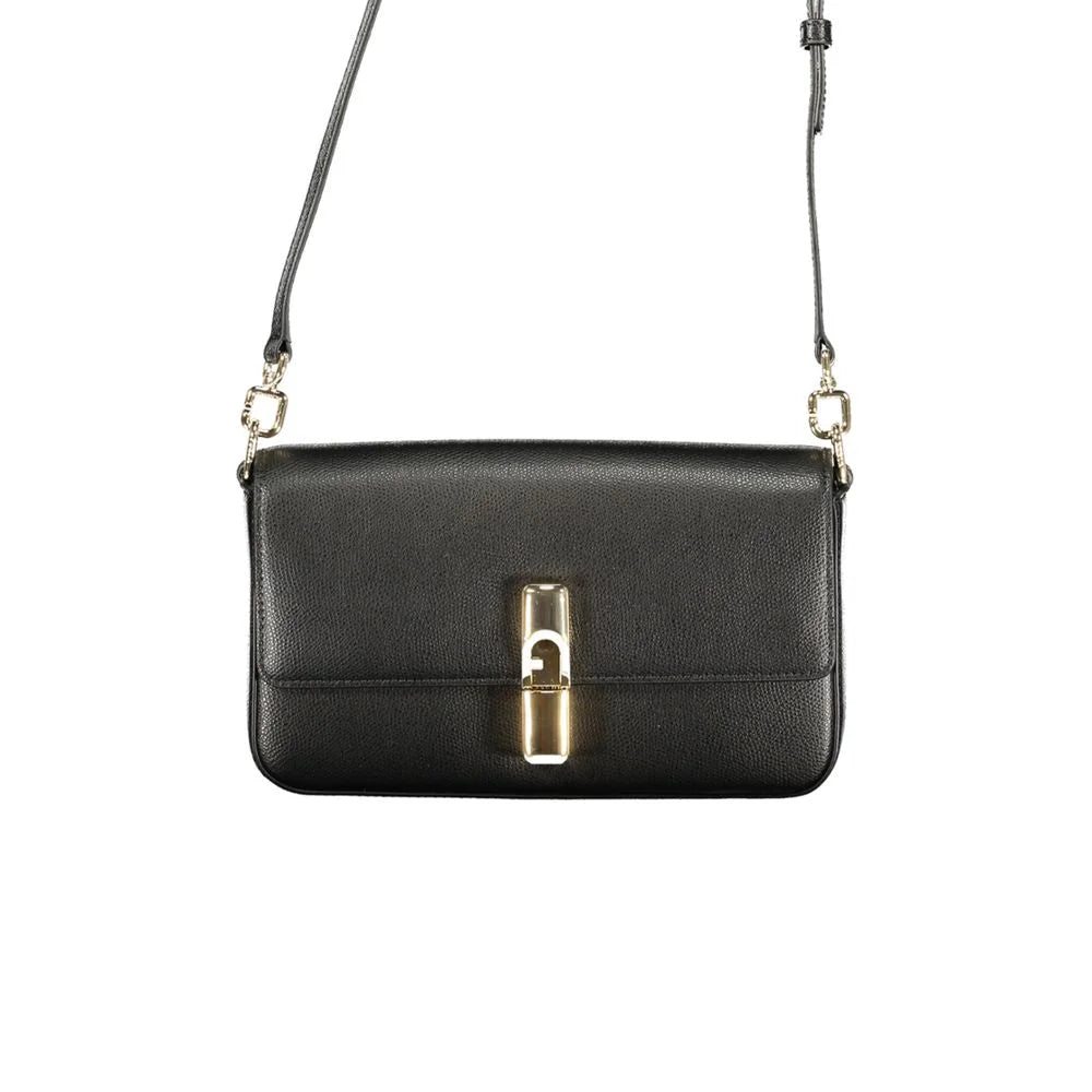 Furla Black Leather Women Handbag