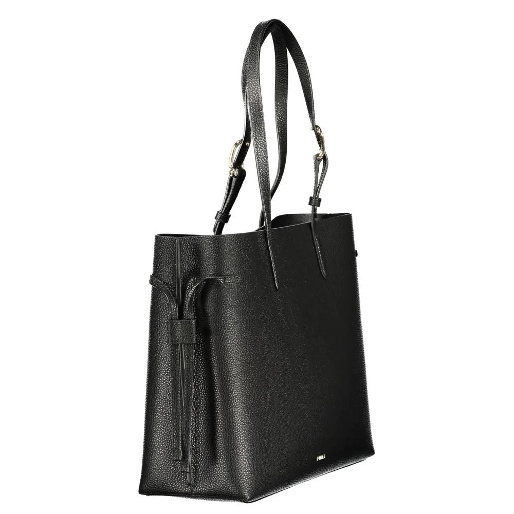 Furla Black Leather Women Handbag - Shoulder Bags