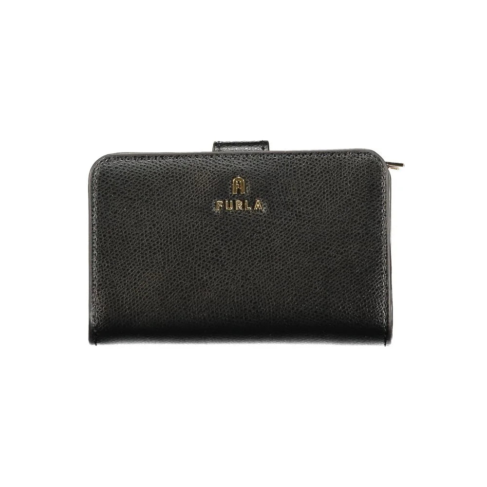 Furla Black Leather Women Wallet