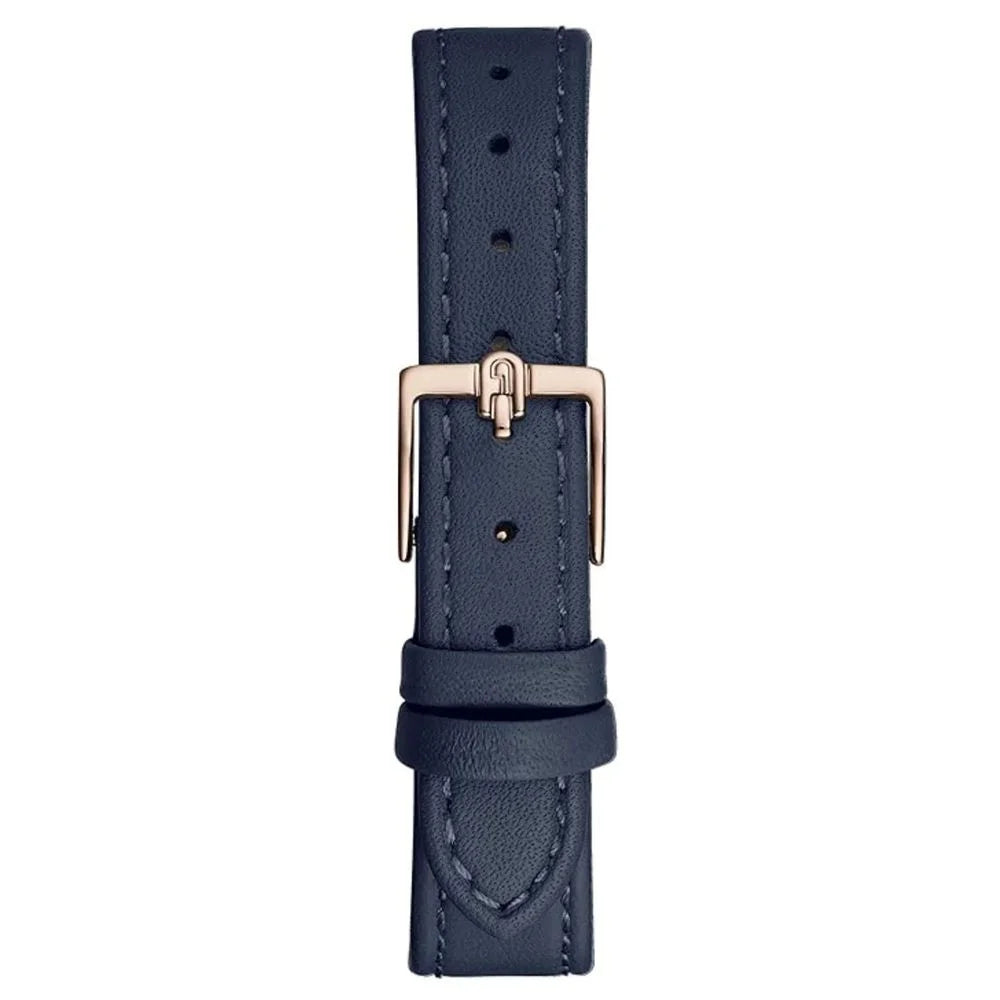 Furla Blue Leather Dress Watch