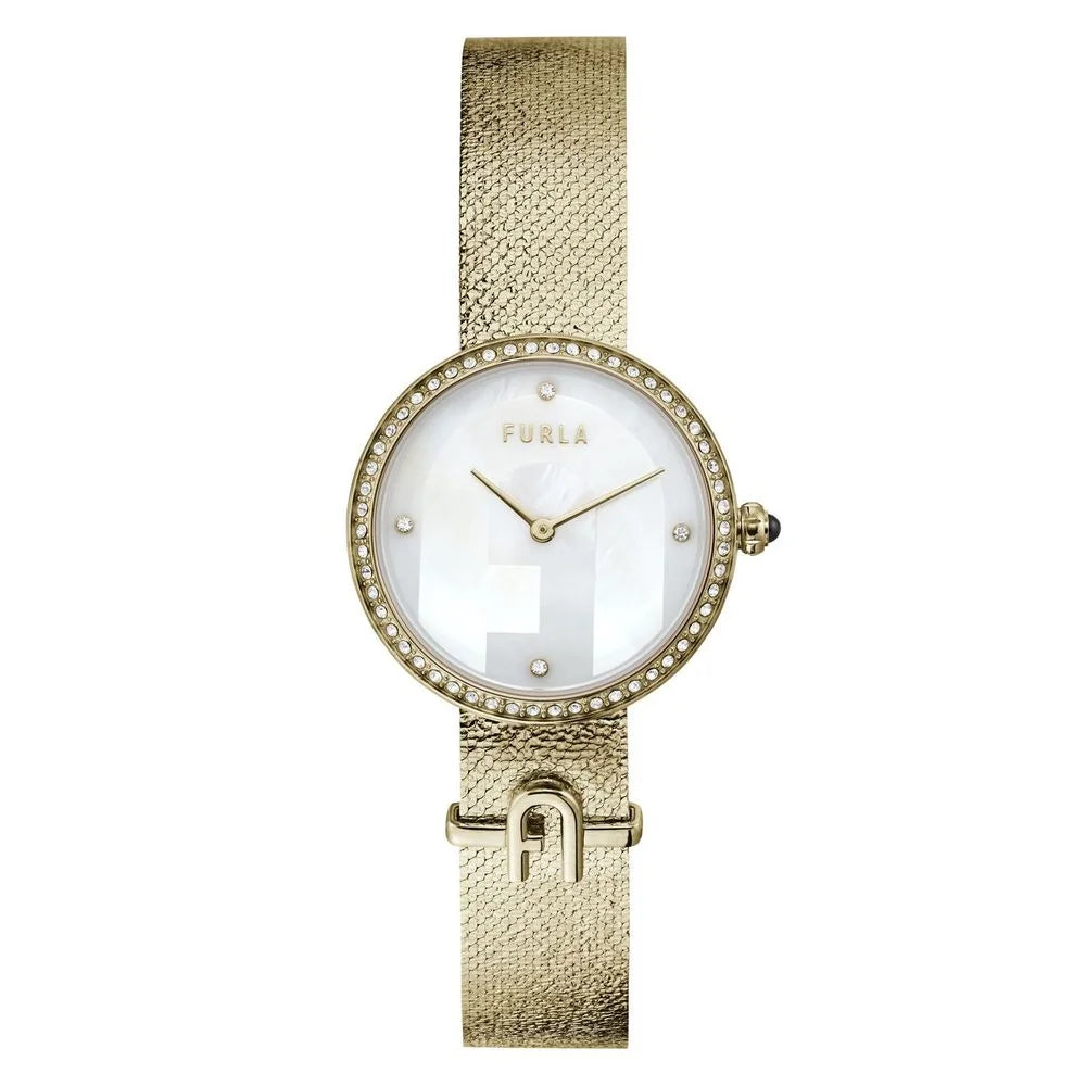 Furla Gold Stainless Steel Dress Watch