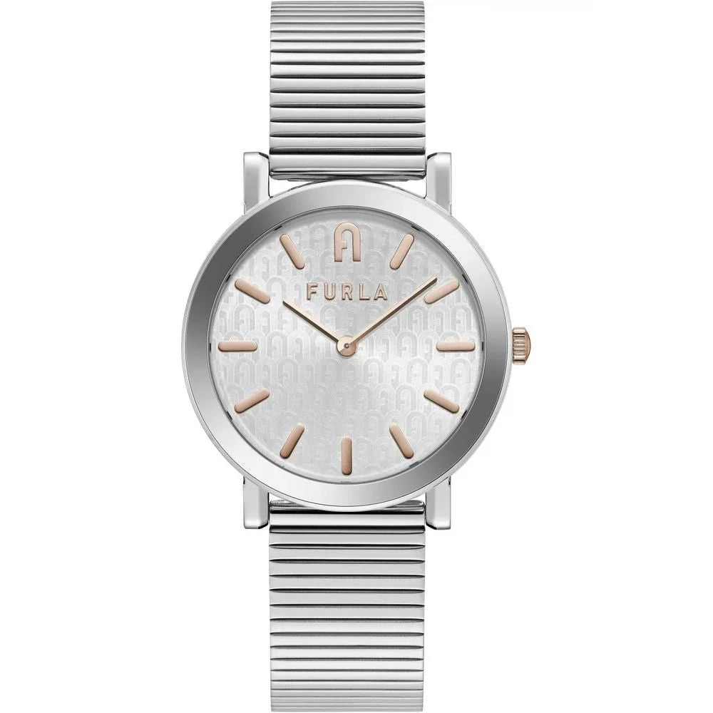 Furla Gray Stainless Steel Dress Watch