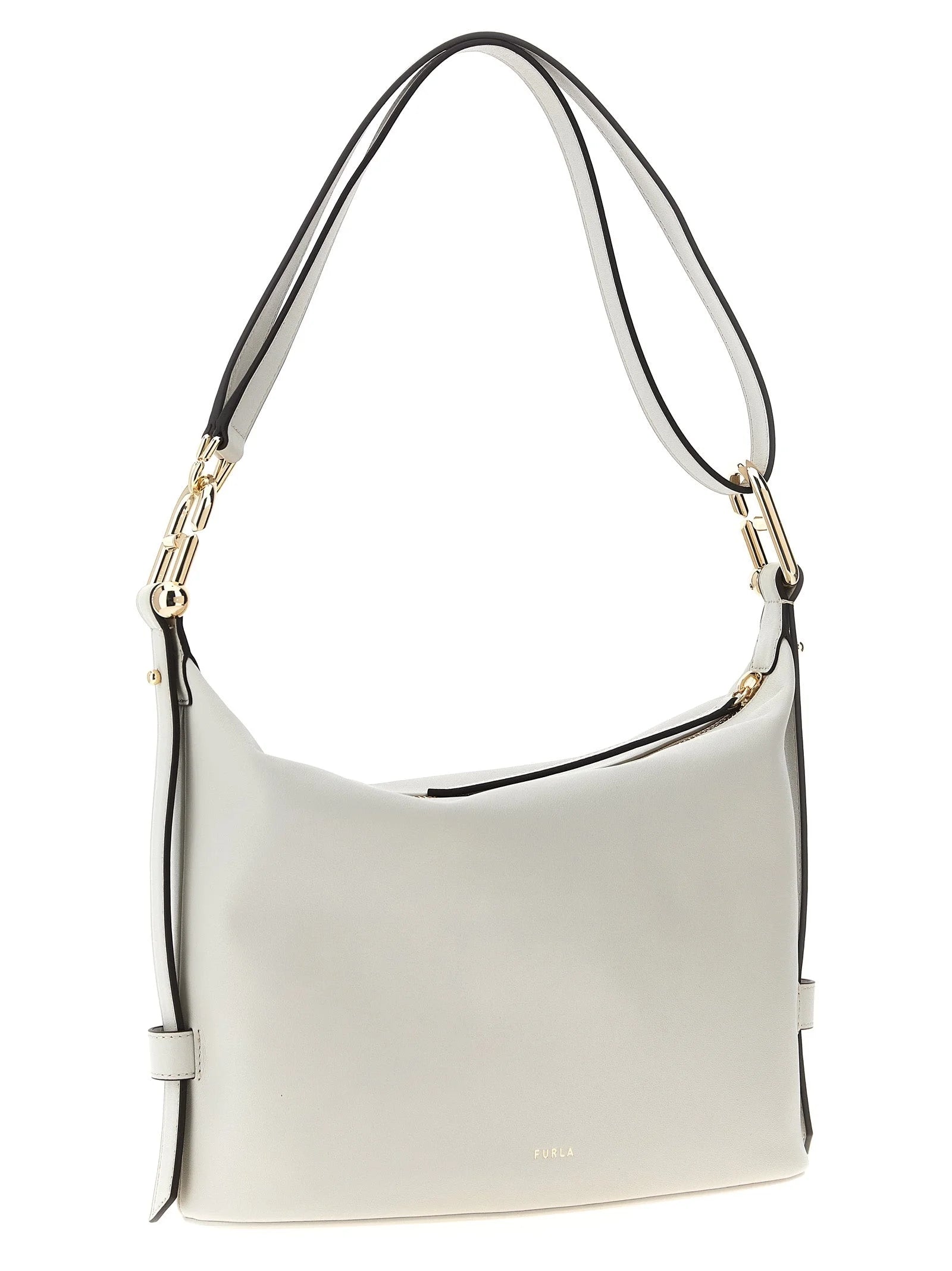 Furla White Leather Shoulder Bag