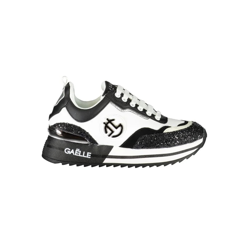 Gaelle Paris Black Polyester Sneaker
