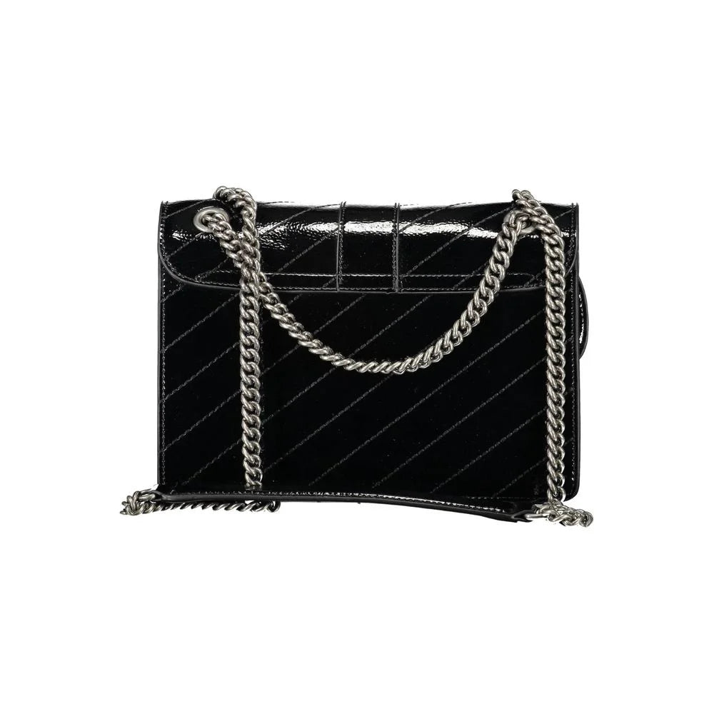Gaelle Paris Black Polyethylene Handbag - Shoulder Bags