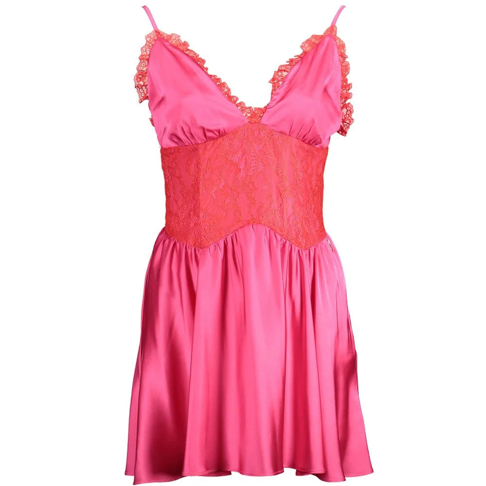 Gaelle Paris Pink Cotton Dress - Dresses