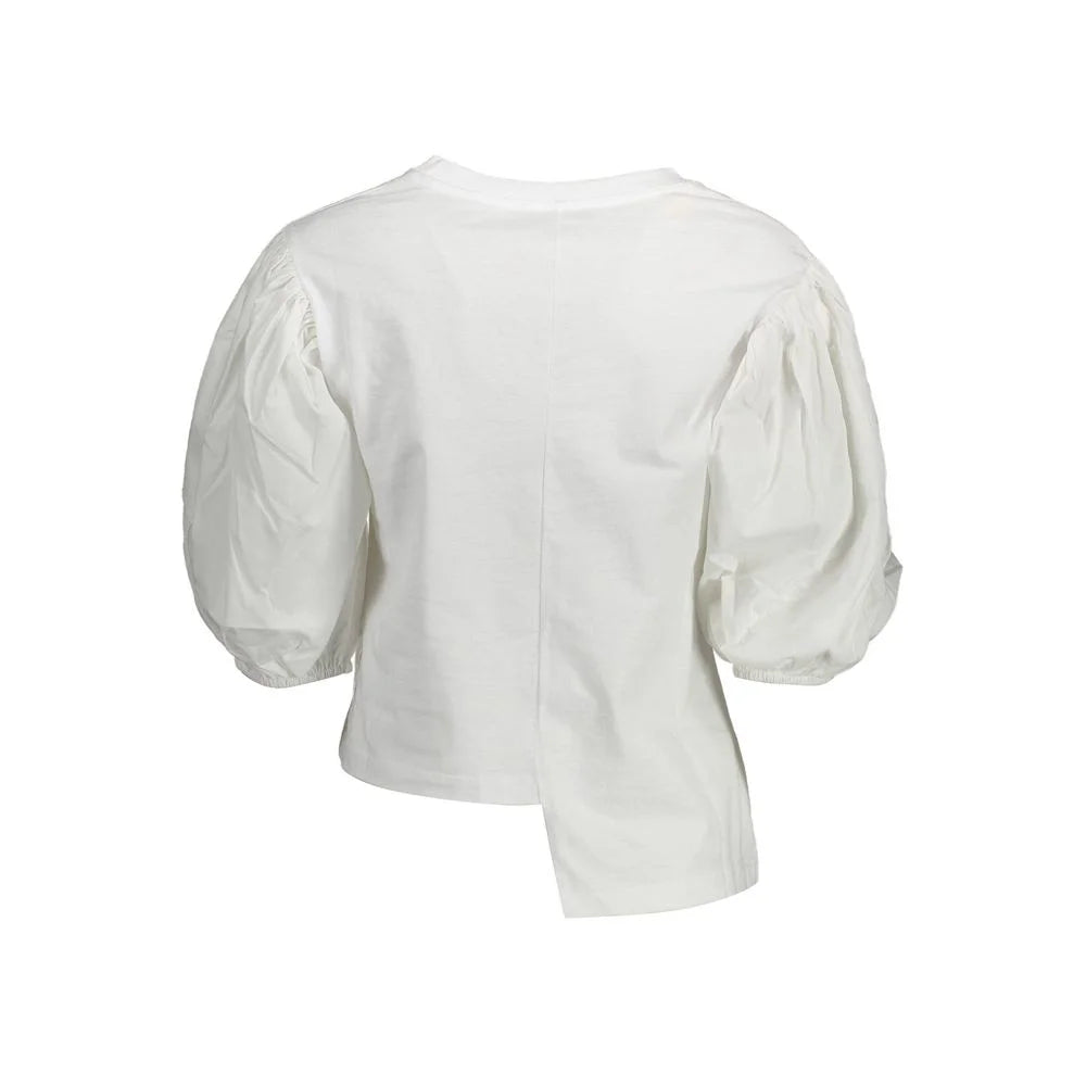 Gaelle Paris White Cotton T-Shirt - XS - T-Shirts