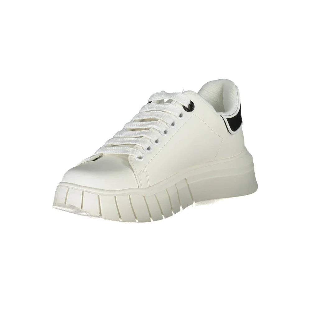 Gaelle Paris White Polyester Sneaker