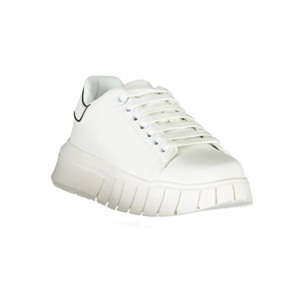 Gaelle Paris White Polyester Sneaker