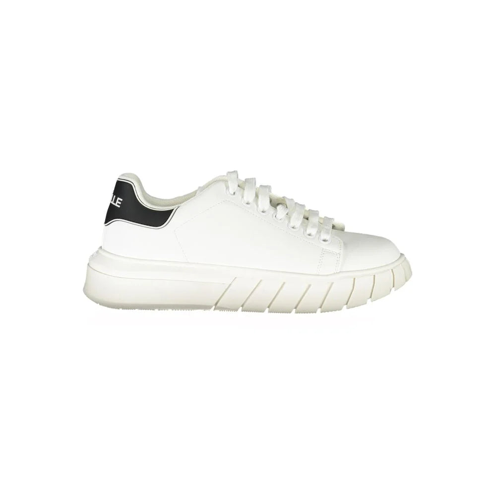 Gaelle Paris White Polyester Sneaker