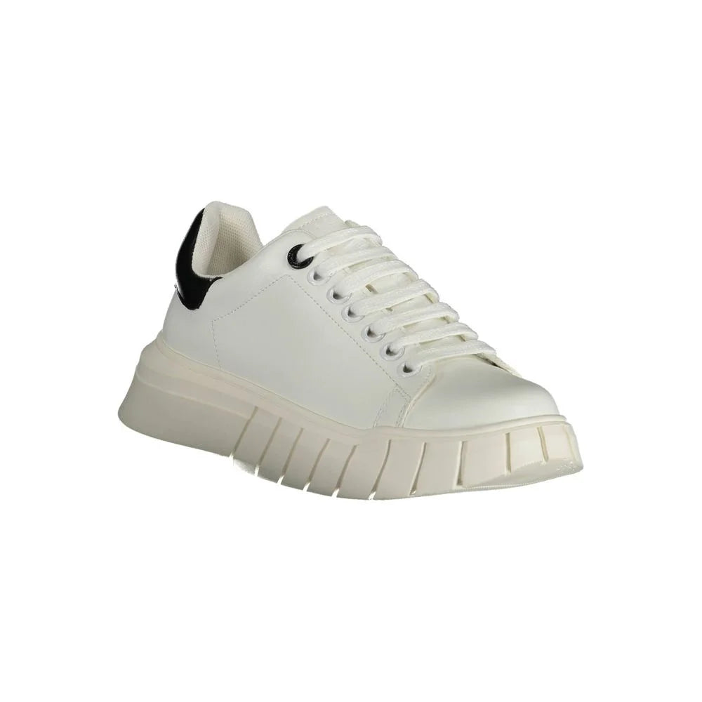 Gaelle Paris White Polyester Sneaker