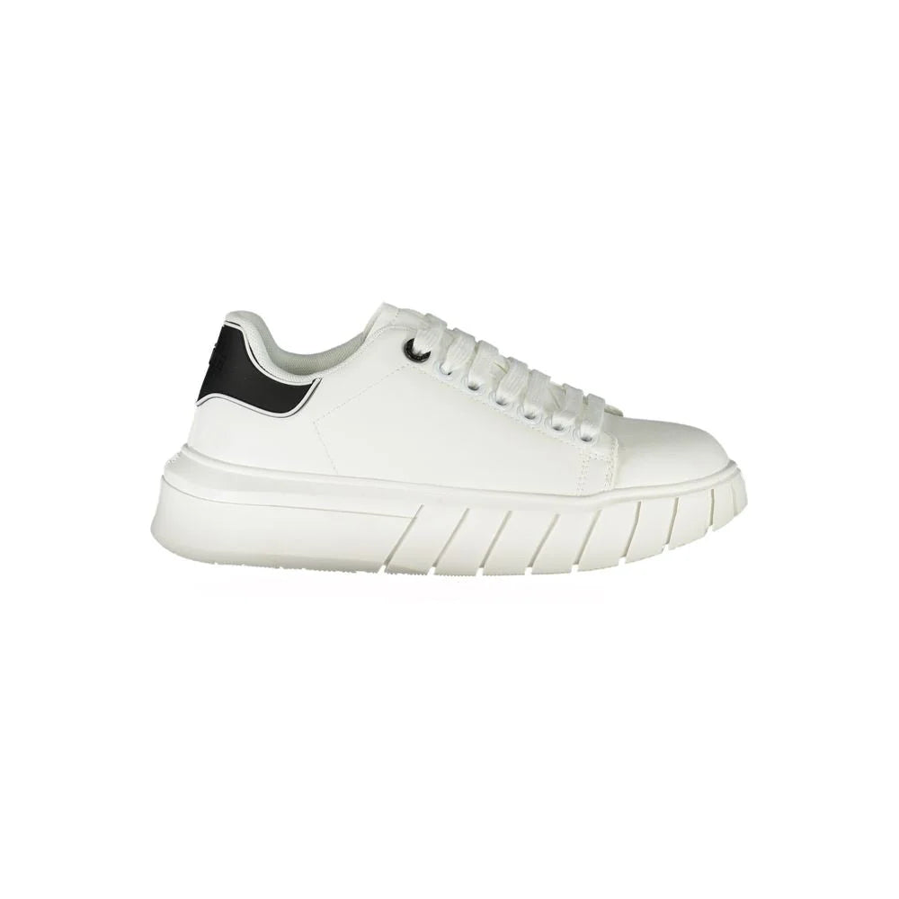 Gaelle Paris White Polyester Sneaker