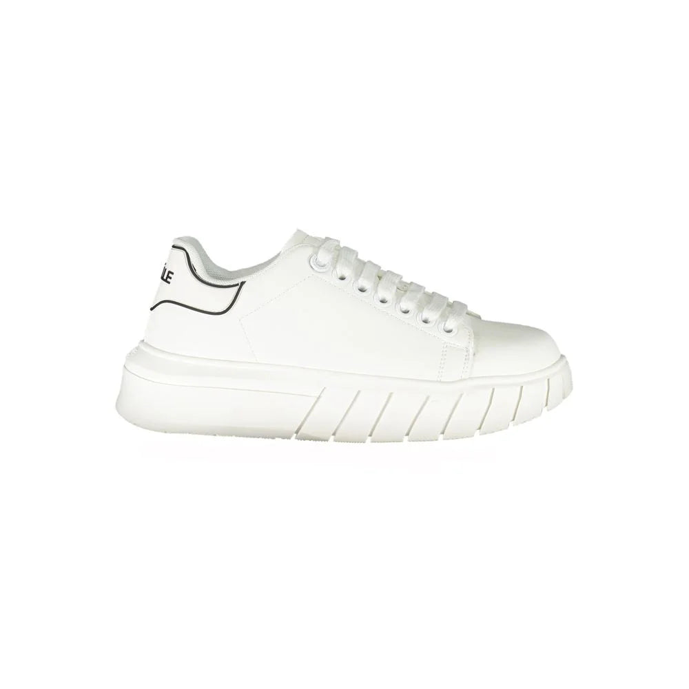 Gaelle Paris White Polyester Sneaker