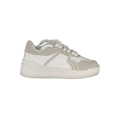Gaelle Paris White Polyester Sneaker - Sneakers