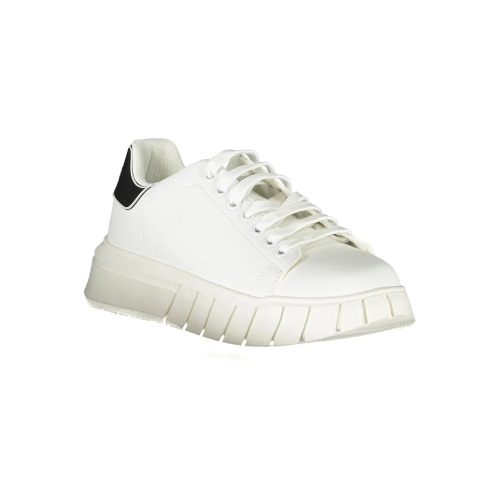 Gaelle Paris White Polyester Sneaker - Sneakers