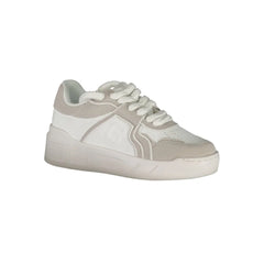 Gaelle Paris White Polyester Sneaker - Sneakers