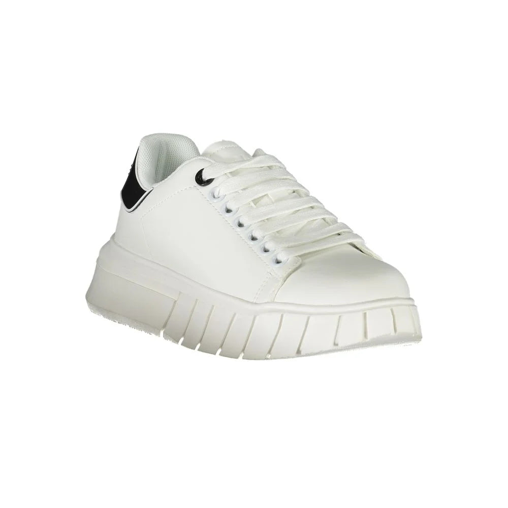 Gaelle Paris White Polyester Sneaker - Sneakers