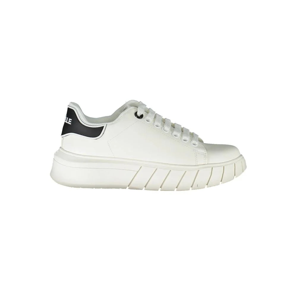 Gaelle Paris White Polyester Sneaker - Sneakers