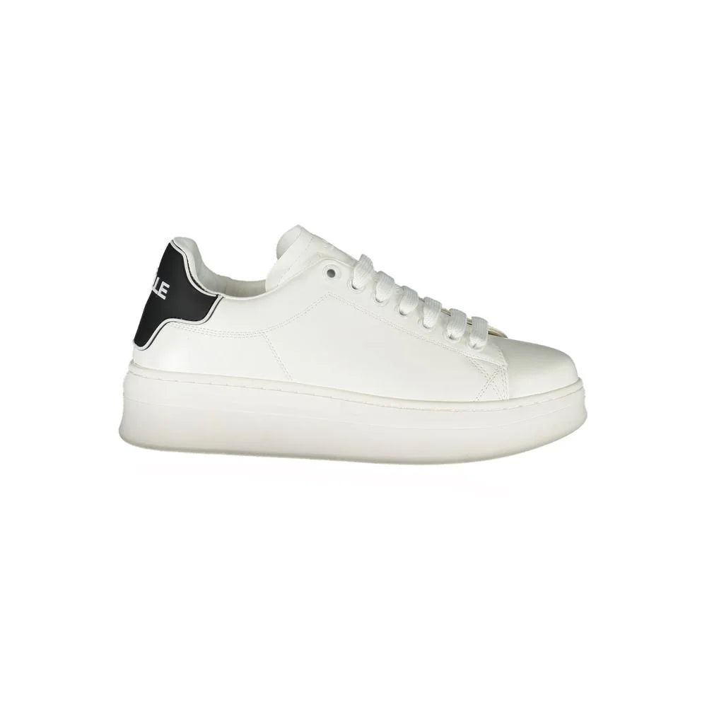 Gaelle Paris White Polyethylene Sneaker