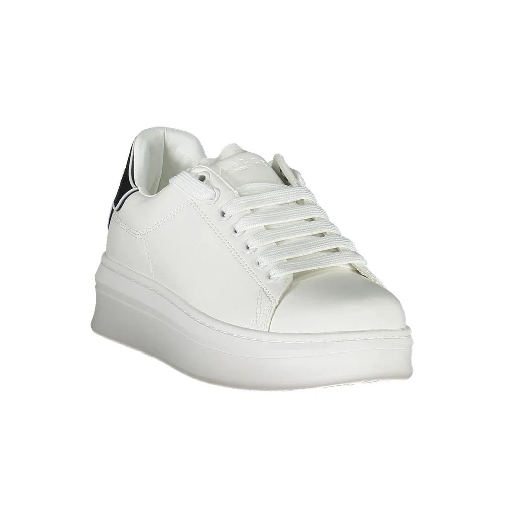 Gaelle Paris White Polyethylene Sneaker