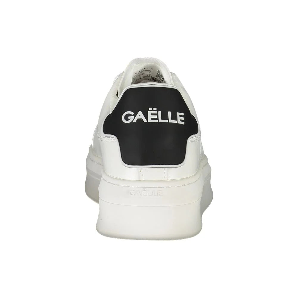 Gaelle Paris White Polyethylene Sneaker