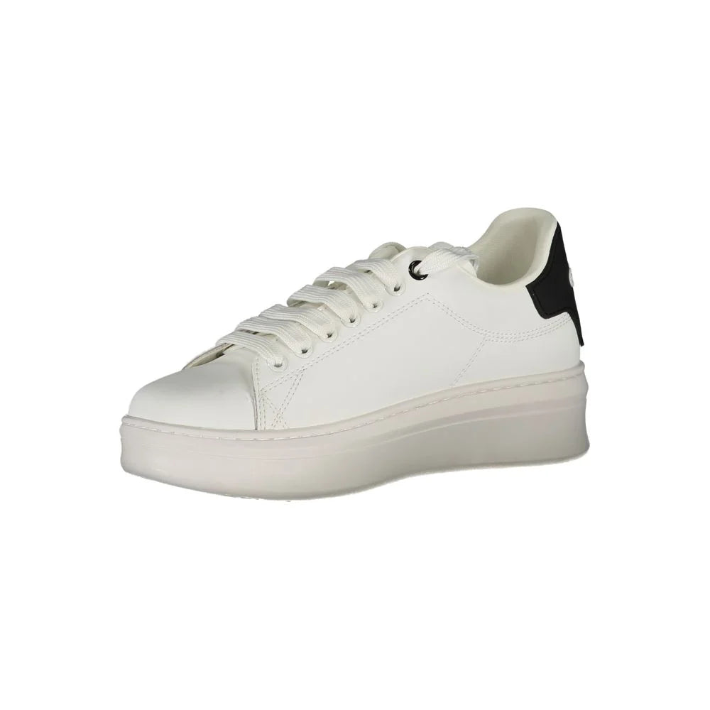 Gaelle Paris White Polyethylene Sneaker - Sneakers